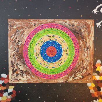 Painting titled "Tu me fais moins pe…" by Vincent Schurck, Original Artwork, Acrylic Mounted on Wood Panel