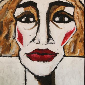 Pittura intitolato "Te miro y no te veo…" da Albert Cruells, Opera d'arte originale, Acrilico Montato su Telaio per barella…