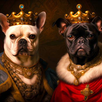 数字艺术 标题为“King And Queen Of T…” 由Paolo Chiuchiolo, 原创艺术品, AI生成的图像