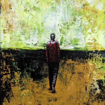 Painting titled "On the way" by Vaxo Lang, Original Artwork, Acrylic