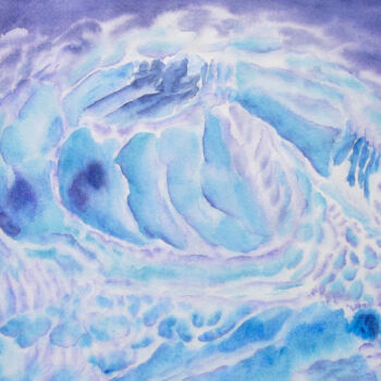 Painting titled "AQUARELLE originale…" by Isabelle Redonnet, Original Artwork, Watercolor