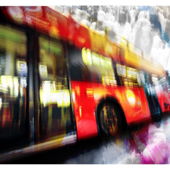 Fotografía titulada "Vibrant Journey: Re…" por Mh, Obra de arte original, Fotografía digital