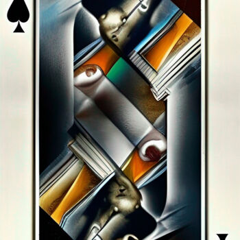 Pintura titulada "Winning card" por Anna Alekberova, Obra de arte original, Oleo Montado en Bastidor de camilla de madera