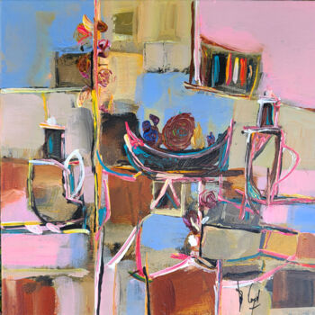 "La pensée qui se ré…" başlıklı Tablo Muriel Cayet tarafından, Orijinal sanat, Akrilik Karton üzerine monte edilmiş