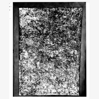Painting titled "QUO LINES #2 VERSIO…" by Hughes Matteau, Original Artwork, Pencil
