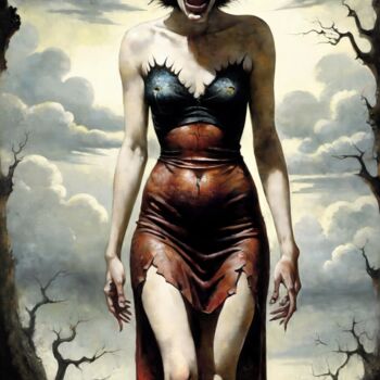 Painting titled "Duality" by Alexandr Kuznetsov, Original Artwork, Acrylic Mounted on Wood Stretcher frame