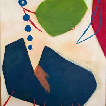 Painting titled "IN HIS NATURAL HABI…" by Christine Feldmann, Original Artwork, Acrylic Mounted on Wood Stretcher frame