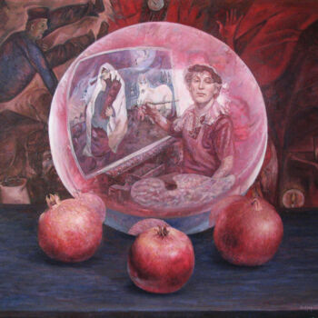 绘画 标题为“Pomegranates - insp…” 由Andrey Maysky, 原创艺术品, 油