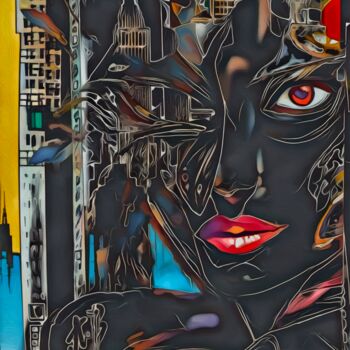 Arts numériques intitulée "“The Late - Night S…" par Alexandra Bloodworth, Œuvre d'art originale, Collage numérique