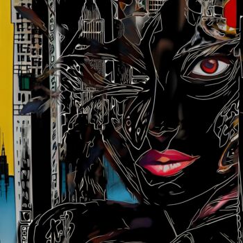 Arts numériques intitulée "“The Late - Night S…" par Alexandra Bloodworth, Œuvre d'art originale, Collage numérique