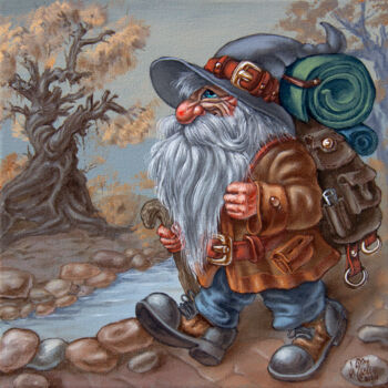Painting titled "A Tale of Autumn" by Victor Molev, Original Artwork, Oil