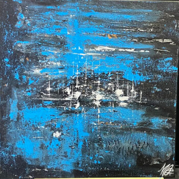 Peinture intitulée "ABSTRAIT bleu" par Mac.Cadart, Œuvre d'art originale, Acrylique Monté sur Châssis en bois