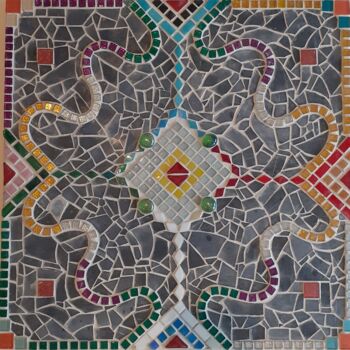Sculpture titled "Abstrait one" by Tony Jacq, Original Artwork, Mosaic