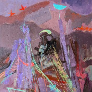 Painting titled "composition 16 / br…" by Armen Ghazayran (Nem), Original Artwork, Acrylic