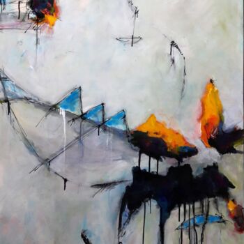 Malerei mit dem Titel "Book of Lifelines N…" von Hubertus Brunstering, Original-Kunstwerk, Acryl
