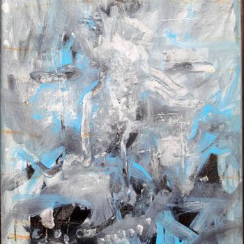 Painting titled "ANMUT UND WÜRDE I" by Eva Dahn Rubin, Original Artwork, Acrylic Mounted on Wood Stretcher frame
