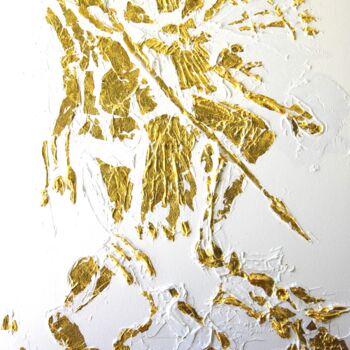 Painting titled "le guerrier" by Pascal Douffet, Original Artwork, Acrylic