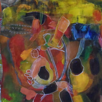 Malerei mit dem Titel "Acrylique n°2" von Geneviève Durantou, Original-Kunstwerk, Acryl