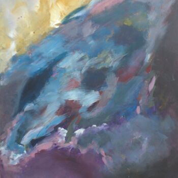 Painting titled "Triangle" by Christelle Moreau, Original Artwork, Acrylic