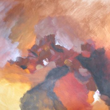Peinture intitulée "Orange" par Christelle Moreau, Œuvre d'art originale, Acrylique