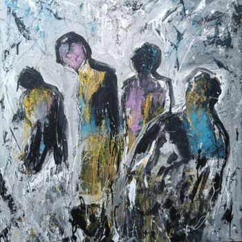 Peinture intitulée "Silhouettes 14" par Laurent Chabrillat, Œuvre d'art originale, Acrylique