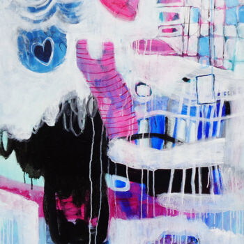 Peinture intitulée "Beautiful Sunday" par Misako Chida, Œuvre d'art originale, Acrylique