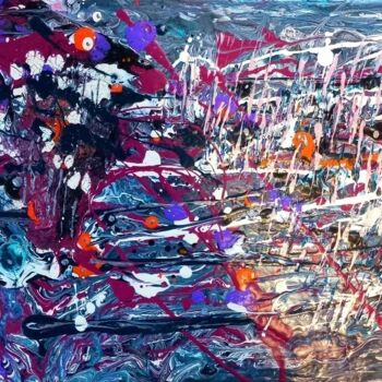 Pintura intitulada "Chaos" por Harald Brandl, Obras de arte originais, Acrílico