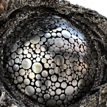 Sculptuur getiteld ""Amorphous Structur…" door Illya Trofymchuk, Origineel Kunstwerk, Metalen