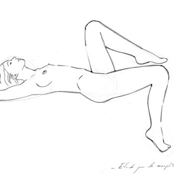 Nu allongé sur le dos-A-0039-IL