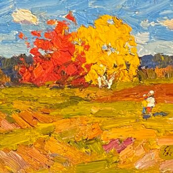 Peinture intitulée "Les derniers jours…" par Evgueni Markov, Œuvre d'art originale, Huile