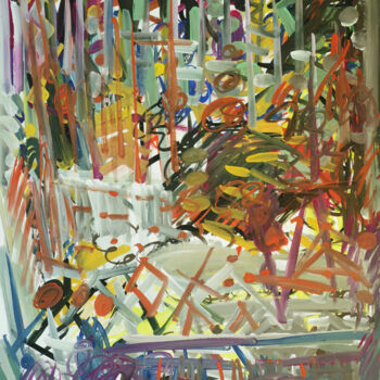 Painting titled "Bronze antique." by Yuriy Samsonov, Original Artwork, Gouache