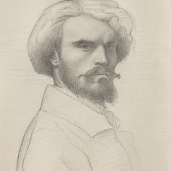 Dessin intitulée "Portrait d’Alexandr…" par Romuald Cormier, Œuvre d'art originale, Graphite