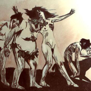 제목이 "Study After Lovis C…"인 미술작품 Wilf Tilley로, 원작, 잉크