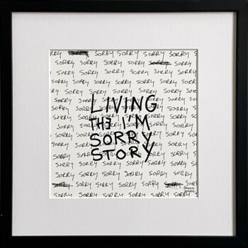 Printmaking titled "Limited Edt. Text P…" by Frank Willems, Original Artwork, Digital Print