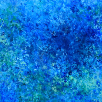 绘画 标题为“Aqua Kaleidoscope II” 由Misako Chida, 原创艺术品, 丙烯