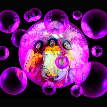 Fotografie getiteld ""Guitar God" - Jimi…" door Karl Ferris, Origineel Kunstwerk, Film fotografie