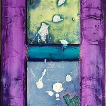 Painting titled "2001 JAKARTA" by Laurence Hubswerlin Diradourian, Original Artwork, Acrylic