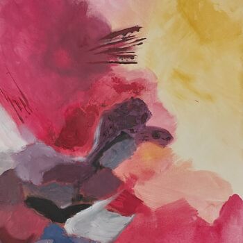 Peinture intitulée "Rouge1" par Christelle Moreau, Œuvre d'art originale, Acrylique