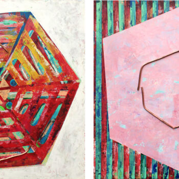Peinture intitulée "Vano4" par Jesus Tejedor, Œuvre d'art originale, Acrylique Monté sur Châssis en bois