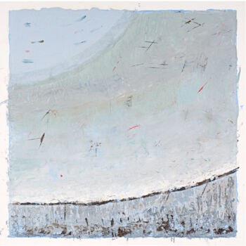 Peinture intitulée "Brouillard sur le c…" par Sophie Gerin, Œuvre d'art originale, Huile Monté sur Panneau de bois