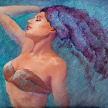 Painting titled "🌞 Satisfaction" by Isabel Mahe, Original Artwork, Oil