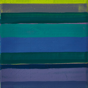 Ζωγραφική με τίτλο "Horizontal Lines 10" από Simon Findlay, Αυθεντικά έργα τέχνης, Ακρυλικό