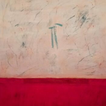 Painting titled "silent dialogue on…" by Vitor Merelim, Original Artwork, Acrylic Mounted on Wood Stretcher frame