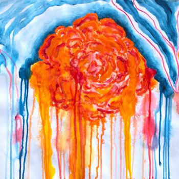 Peinture intitulée "0624-Rose" par Philip Moreau, Œuvre d'art originale, Acrylique