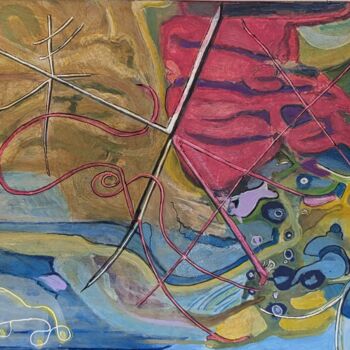 Peinture intitulée "BUSCANDO EL CAMINO" par Juan Luis Gandulfo, Œuvre d'art originale, Acrylique Monté sur Châssis en bois