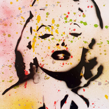 "SPACO Marilyn MONRO…" başlıklı Tablo Spaco tarafından, Orijinal sanat, Sprey boya