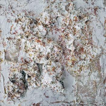 Sculpture titled "Formations II" by Joyce Fournier, Original Artwork, Aluminium Mounted on Wood Panel