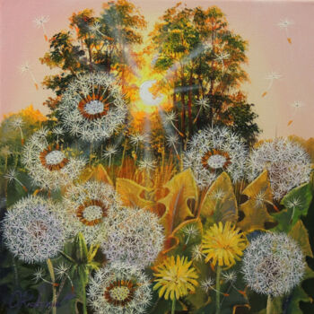 Pintura intitulada "Towards the Light" por Oleg Riabchuk, Obras de arte originais, Óleo