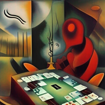 绘画 标题为“Poker Through the L…” 由Anna Alekberova, 原创艺术品, 油