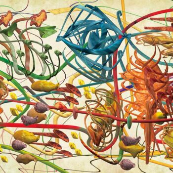 Malerei mit dem Titel "The Reverberant Amb…" von Ryota Matsumoto, Original-Kunstwerk, Acryl